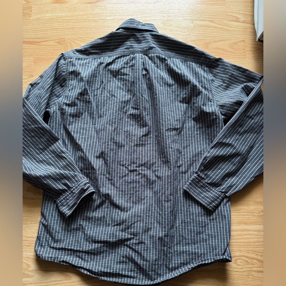 L.L. Bean Vintage Men’s Button Down Quality Work Shirt Utility Outdoors Casual - Picture 3 of 4